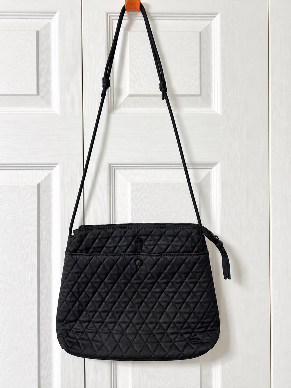 Vera Bradley Black Quilted Crossbody Bag - Women's Shoulder Bag